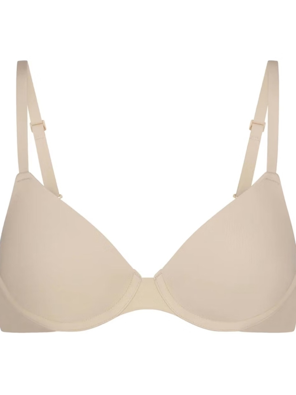 SKIMS Women's Fits Everybody Adjustable T-Shirt Demi Bra sand Size 42DDD